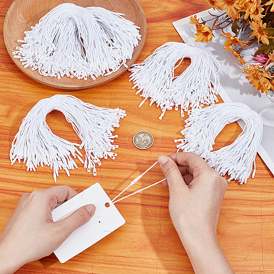 1000Pcs Polyester Clothing Tags Labels String DIY-GO0002-65-1