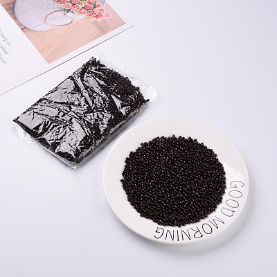 Baking Paint Glass Seed Beads SEED-US0003-4mm-K18-1