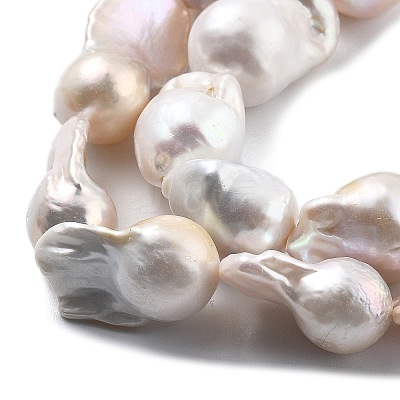 Natural Nucleated Pearl Beads Strands PEAR-B004-15A-01A-1