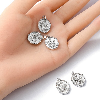 Alloy Crystal Rhinestone Pendants FIND-YW0001-88-1
