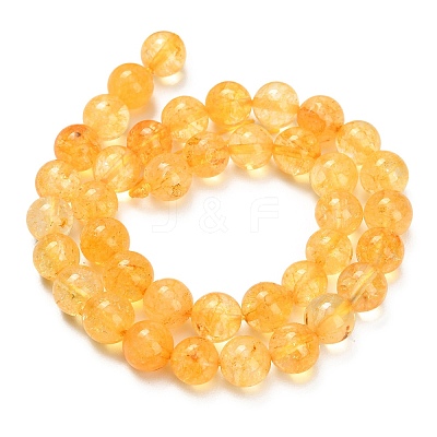 Natural Citrine Beads Strands G-F820-K04-10mm-1