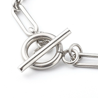 Non-Tarnish 304 Stainless Steel Figaro Chain Bracelets X-BJEW-JB06446-1