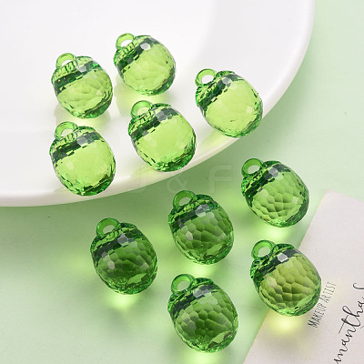 Autumn Theme Transparent Acrylic Pendants TACR-T024-04B-925-1