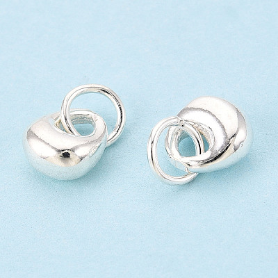 925 Sterling Silver Longevity Lock Charms STER-T008-30S-03-1