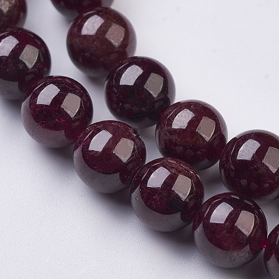 Natural Garnet Beads Strands X-G-J376-37-8mm-1