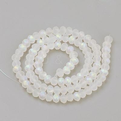 Electroplate Glass Beads Strands EGLA-S141-6mm-01E-1