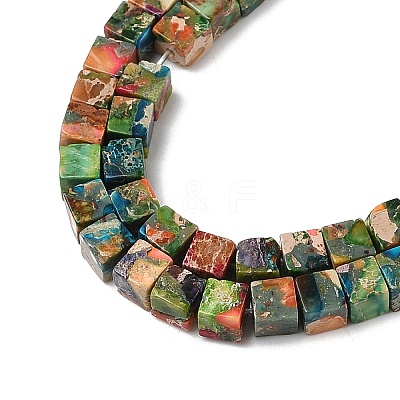 Dyed Synthetic Imperial Jasper Beads Strands G-H087-F02-01A-1-1