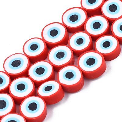 Handmade Polymer Clay Beads Strands CLAY-S096-041D-1