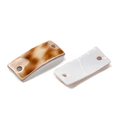 Natural Spiral Shell Connector Charms SHEL-K006-28-1