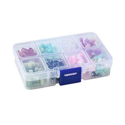 104Pcs 8 Colors Acrylic Imitation Gemstone Beads OACR-FS0001-79-1