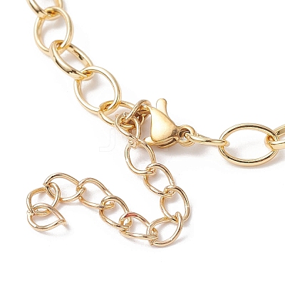 Waxed Cotton Cords Braided Link Bracelets BJEW-JB09963-01-1