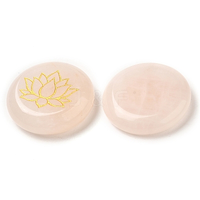 Natural Rose Quartz Cabochons G-C158-04A-1