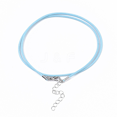 Waxed Cotton Cord Necklace Making MAK-S032-1.5mm-B08-1