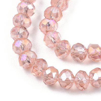 Electroplate Glass Beads Strands EGLA-A034-T6mm-B32-1