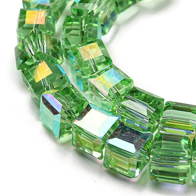 Electroplate Glass Beads Strands EGLA-M031-01A-HR-1