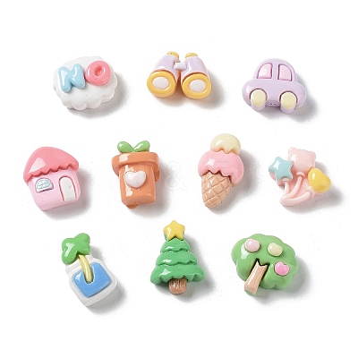 Opaque Resin Cabochons CRES-M026-06-1
