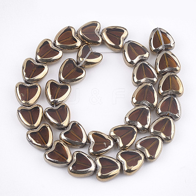 Electroplate Glass Beads Strands X-EGLA-S188-09D-1