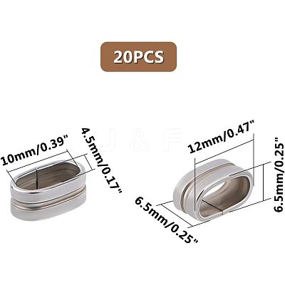 304 Stainless Steel Slide Charms STAS-UN0005-41-1