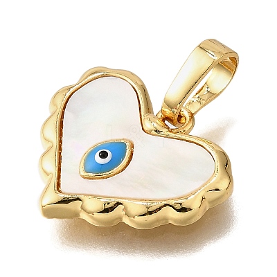 Brass Enamel Pendants KK-D328-11G-1