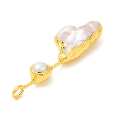 Golden Plated Brass Big Pendants KK-M251-08G-1