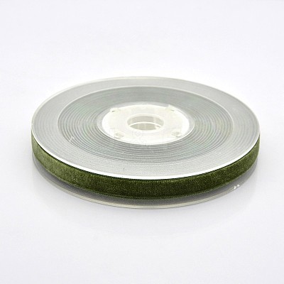 Polyester Velvet Ribbon for Gift Packing and Festival Decoration SRIB-M001-10mm-570-1