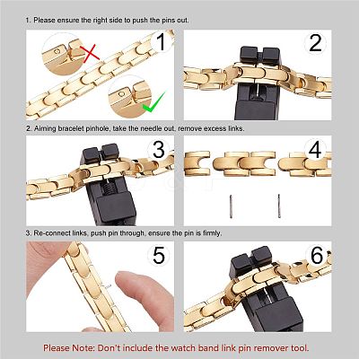 Stainless Steel Watch Band Bracelets JB651D-1