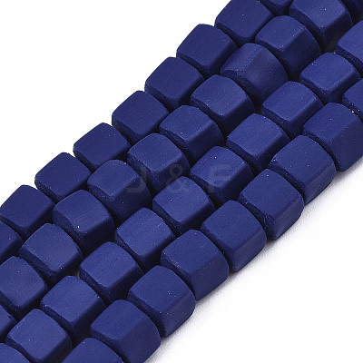 Handmade Polymer Clay Beads Strands X-CLAY-S092-78-1