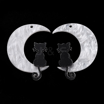 Halloween Printed Acrylic Pendants LS-MACR-M021-01-1-1