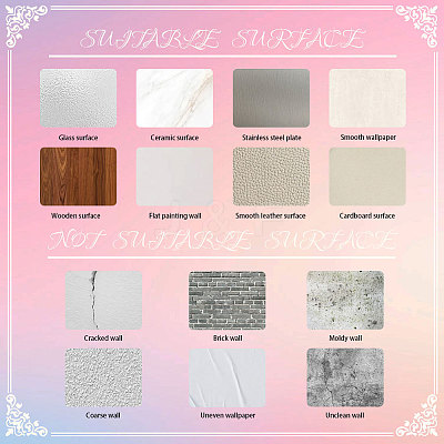 Waterproof Reflective Plastic Mirror Stickers DIY-WH0668-008-1