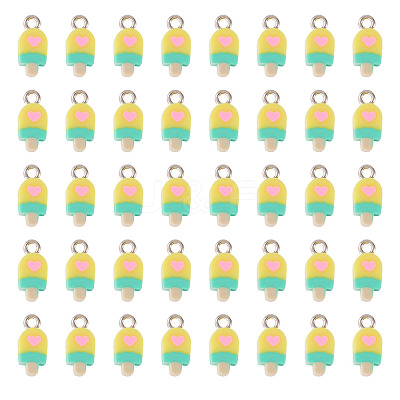 100Pcs Handmade Polymer Clay Charms CLAY-TA0001-96C-1