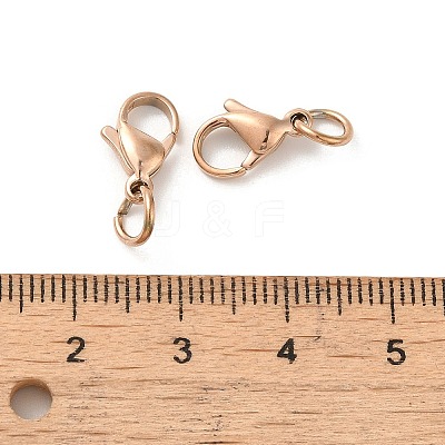304 Stainless Steel Lobster Claw Clasps LS-STAS-K155-B-11RG-1