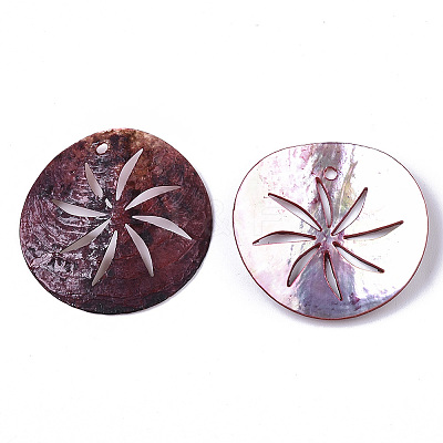 Natural Akoya Shell Pendants LS-SHEL-N026-09E-1