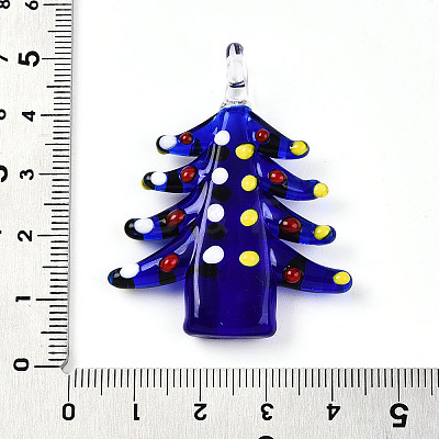 Handmade Lampwork Pendants LAMP-T023-12A-1