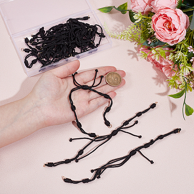 15Pcs Adjustable Braided Nylon Cord Bracelet Making AJEW-UN0003-22-1