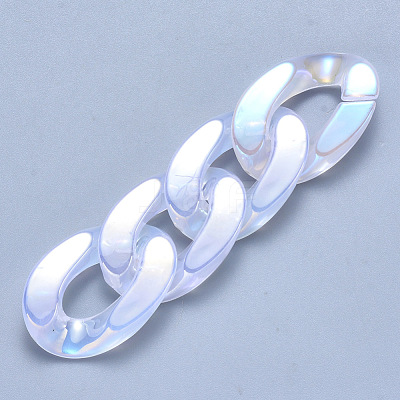 Imitation Jelly Acrylic Linking Rings OACR-S036-001B-B01-1