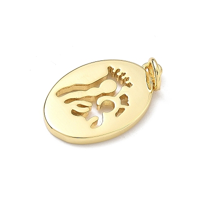 Brass Pendants KK-P345-55G-03-1