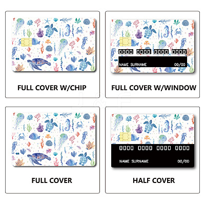 Rectangle PVC Plastic Waterproof Card Stickers DIY-WH0432-234-1