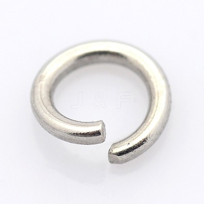 Tarnish Resistant 304 Stainless Steel Open Jump Rings A-STAS-E066-08-8mm-1