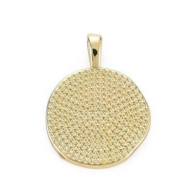 Brass Enamel Pendants KK-Q283-057F-NR-1