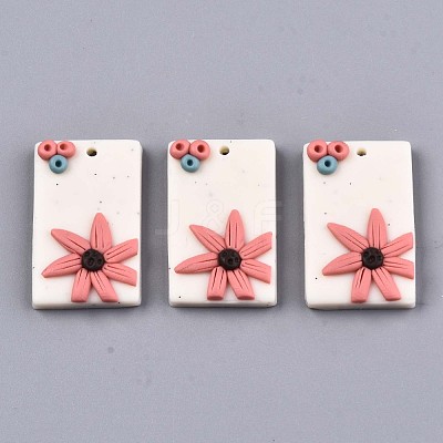 Handmade Polymer Clay Pendants CLAY-N010-014-1