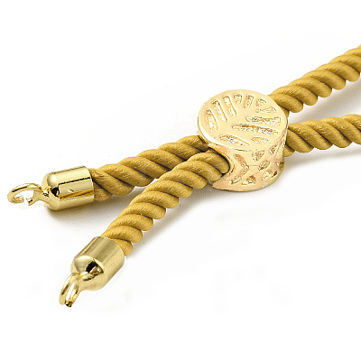 Twisted Nylon Cord Silder Bracelets DIY-B066-03G-16-1