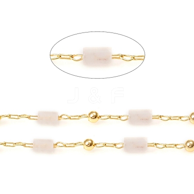 Handmade Natural Rose Quartz Beaded Chains CHC-E021-01D-1