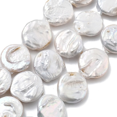 Natural Baroque Keshi Pearl Beads Strands PEAR-P064-08A-01A-1