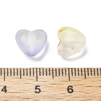 Frosted Transparent Acrylic Beads OACR-F013-01-1