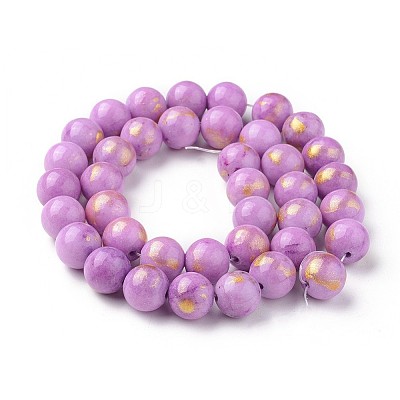 Natural Mashan Jade Beads Strands G-F670-A09-6mm-1