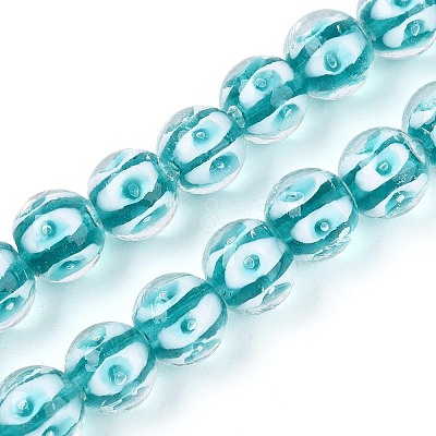 Handmade Lampwork Beads Strands LAMP-N028-20C-1