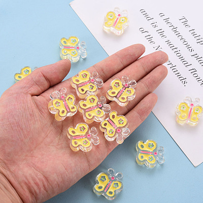 Transparent Acrylic Beads X-MACR-S374-01A-01-1