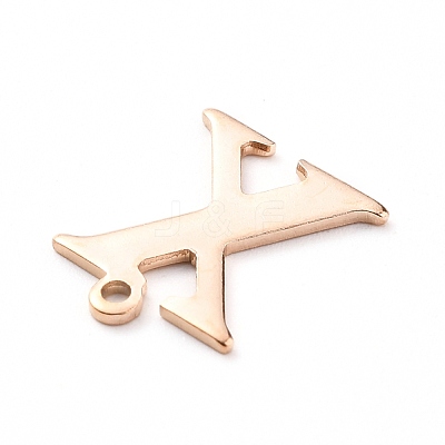 PVD Vacuum Plating  304 Stainless Steel Charms STAS-H112-X-RG-1
