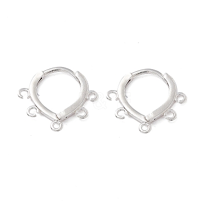 Brass Hoop Earring Findings KK-A172-31S-1