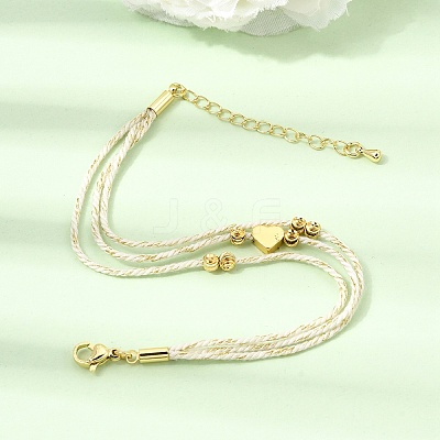 Polyester Multi-Strand Bracelets FB-CBA983F-02G-01-1